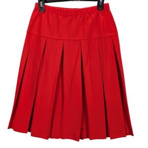 Chic Red A-Line Skirt